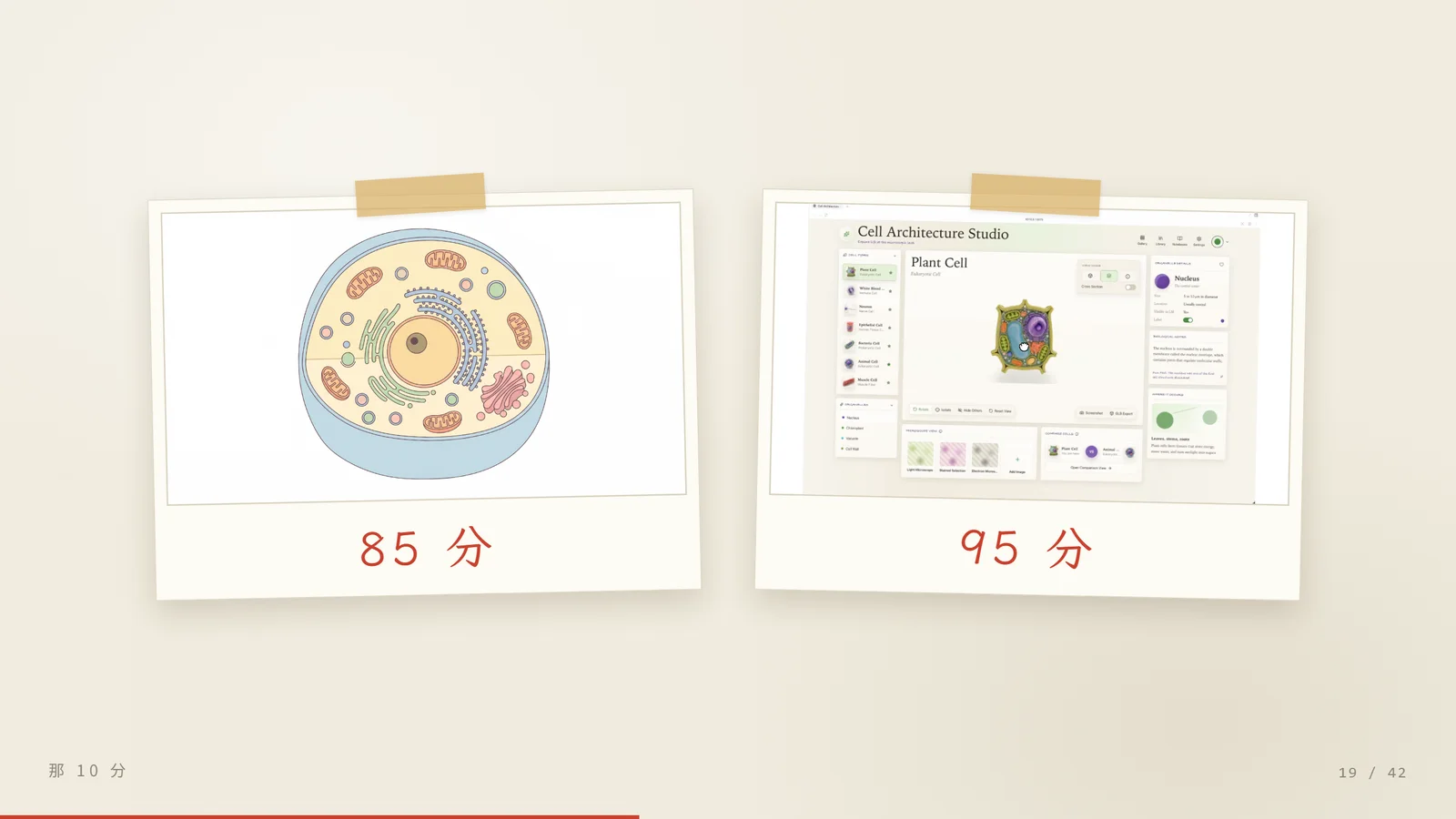 85 分和 95 分